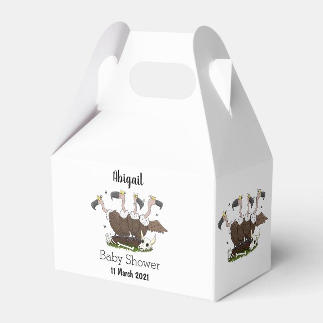 Funny vultures humour cartoon favour box (Front Side)