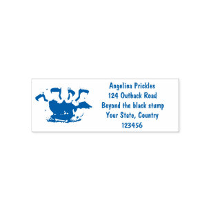 Funny vultures humour cartoon self-inking stamp