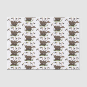 Funny vultures humour cartoon tissue paper