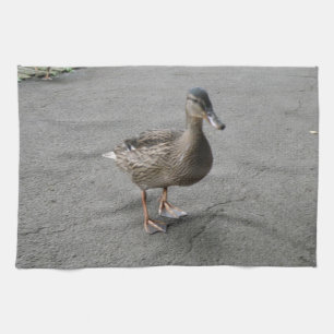 Funny Waddling Duck Kitchen Towel