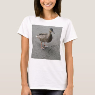 Funny Waddling Duck Ladies T Shirt