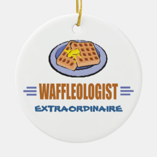 Funny Waffle Ceramic Tree Decoration