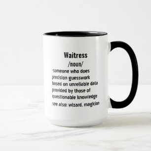 funny Waitress Definition gifts for men women Mug