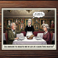 Funny Waitress Life Restaurant Humour  Postcard