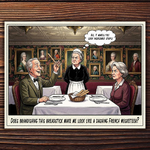 Funny Waitress Life Restaurant Humour Postcard