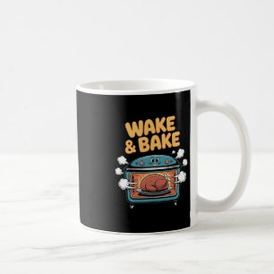 Funny Wake And Ke Thanksgiving Turkey Oven Humor Coffee Mug