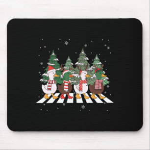 Funny Walk Duck Christmas Duck Lover Xmas Duck Far Mouse Pad