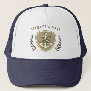 Funny Wanker's Mate Trucker Hat
