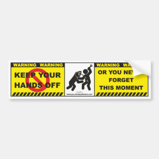 Funny Warning Bumper Sticker Decal Label A12