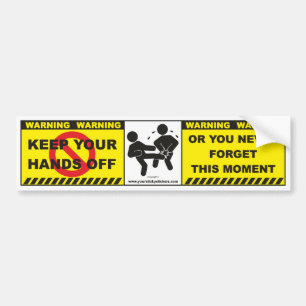 Funny Warning Bumper Sticker Decal Lable A1
