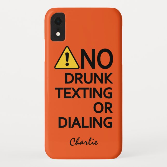 Funny Warning Custom Name & Colour phone cases (Back)