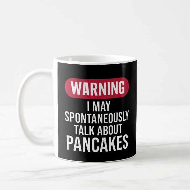 Funny Warning I May Spontaneously Talk About Coffee Mug (Left)