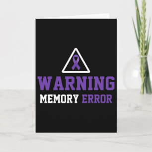 Funny Warning Memory Error Fun Heimerheimer Awaren Card
