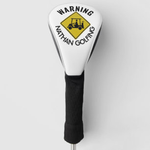 Funny Warning Sign Golf Cart Personalised Head Cover