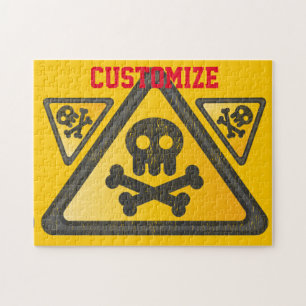 Funny Warning SignThunder_Cove Jigsaw Puzzle