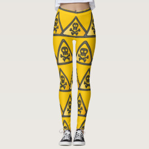 Funny Warning SignThunder_Cove Leggings