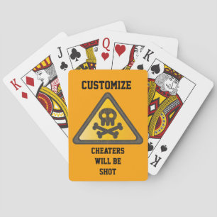 Funny Warning SignThunder_Cove Playing Cards