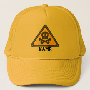 Funny Warning SignThunder_Cove Trucker Hat