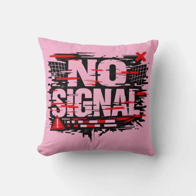 Funny Warning Throw Pillow – “Does Not Signal As I (Front)