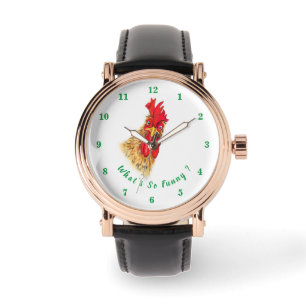 Funny Watch Gift with Surprised Rooster