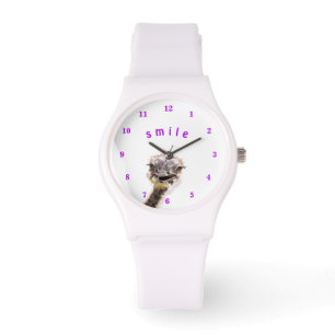 Funny Watch Happy Playful Ostrich - Smile