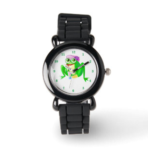 Funny Watch with Happy Party Frog