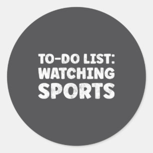 Funny Watching Srts Lover Quotes Srts Online Classic Round Sticker