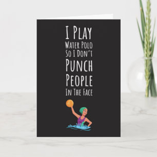 Funny Water Polo Cards For Her Woman Humour Sports