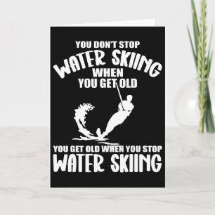 Funny Water Skiing Designs For Men Women Water Ski Card