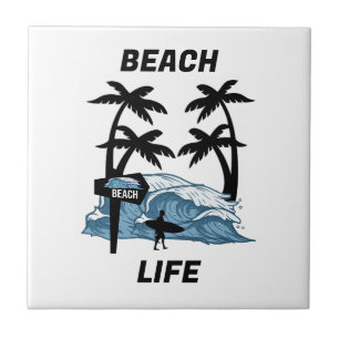 Funny Water Wave Ceramic Tile