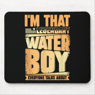 Funny Waterboy Football Team Manager Hydration Spe Mouse Pad