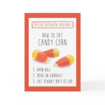 Funny Watercolor Anti-Candy Corn Halloween