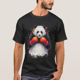 Funny Watercolor Art Boxing Panda Boxer With Boxin T-Shirt