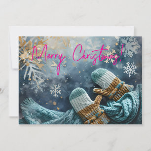 Funny Watercolor Christmas Greeting Card