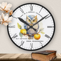 Funny Watercolor Owl Teacher