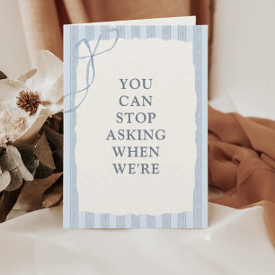 Funny Watercolor Pregnancy Announcement