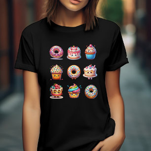 Funny watercolorfor cupcakes for  baker Bakery  T-Shirt