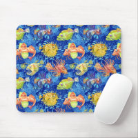 Funny watercolour fish