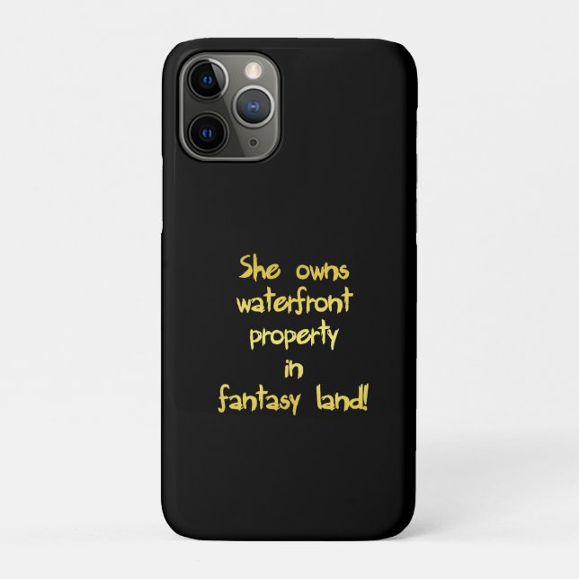 Funny Waterfront Property Joke Case-Mate iPhone Case (Back)