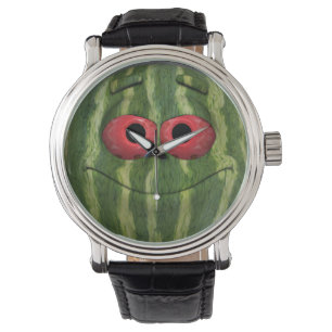 Funny Watermelon Emoticon Watch