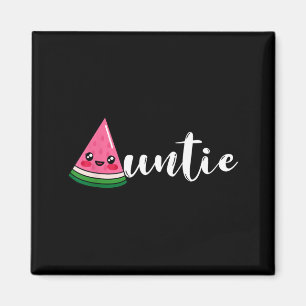 Funny Watermelon Fruit Lover Auntie Aunt Family Magnet