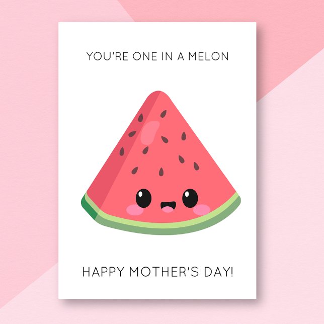 Funny Watermelon Mother's Day Card (Creator Uploaded)