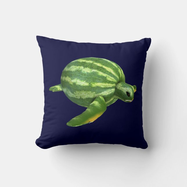 Funny Watermelon Seaturtle Cushion (Front)