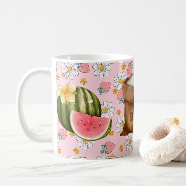 Funny Watermelon Sugar High Mug (With Donut)