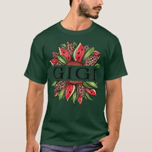 Funny Watermelon Sunflower Gigi National Watermelo T-Shirt