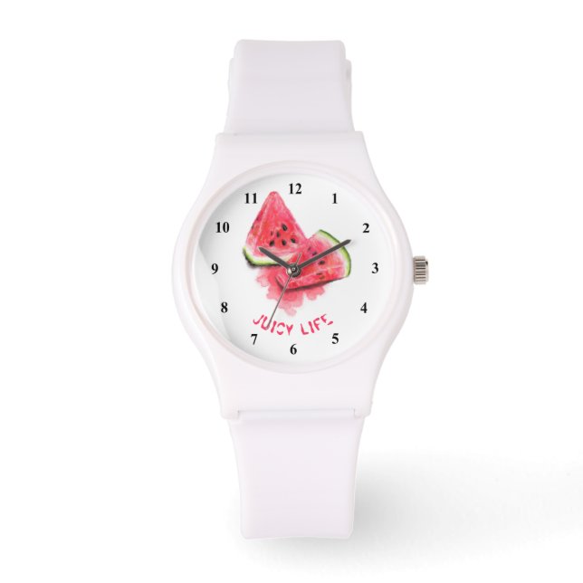 Funny Watermelon Watch - Custom Text (Front)