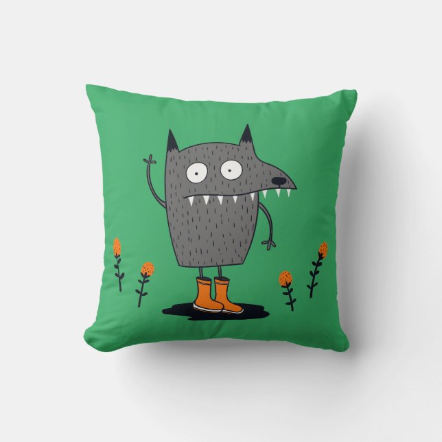 Funny Waving Monster Cushion (Front)