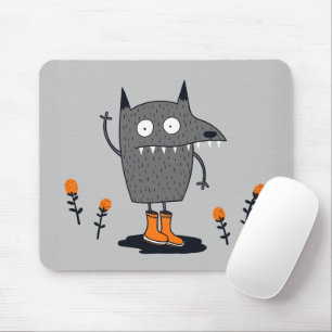 Funny Waving Monster Mouse Pad