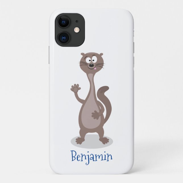 Funny weasel cartoon illustration Case-Mate iPhone case (Back)