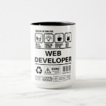 Funny Web Developer Handling Information Mug<br><div class="desc">Mug
Funny Web Developer Handling Information
Sayings Quotes
Illustration
Modern/Trendy/Unique</div>